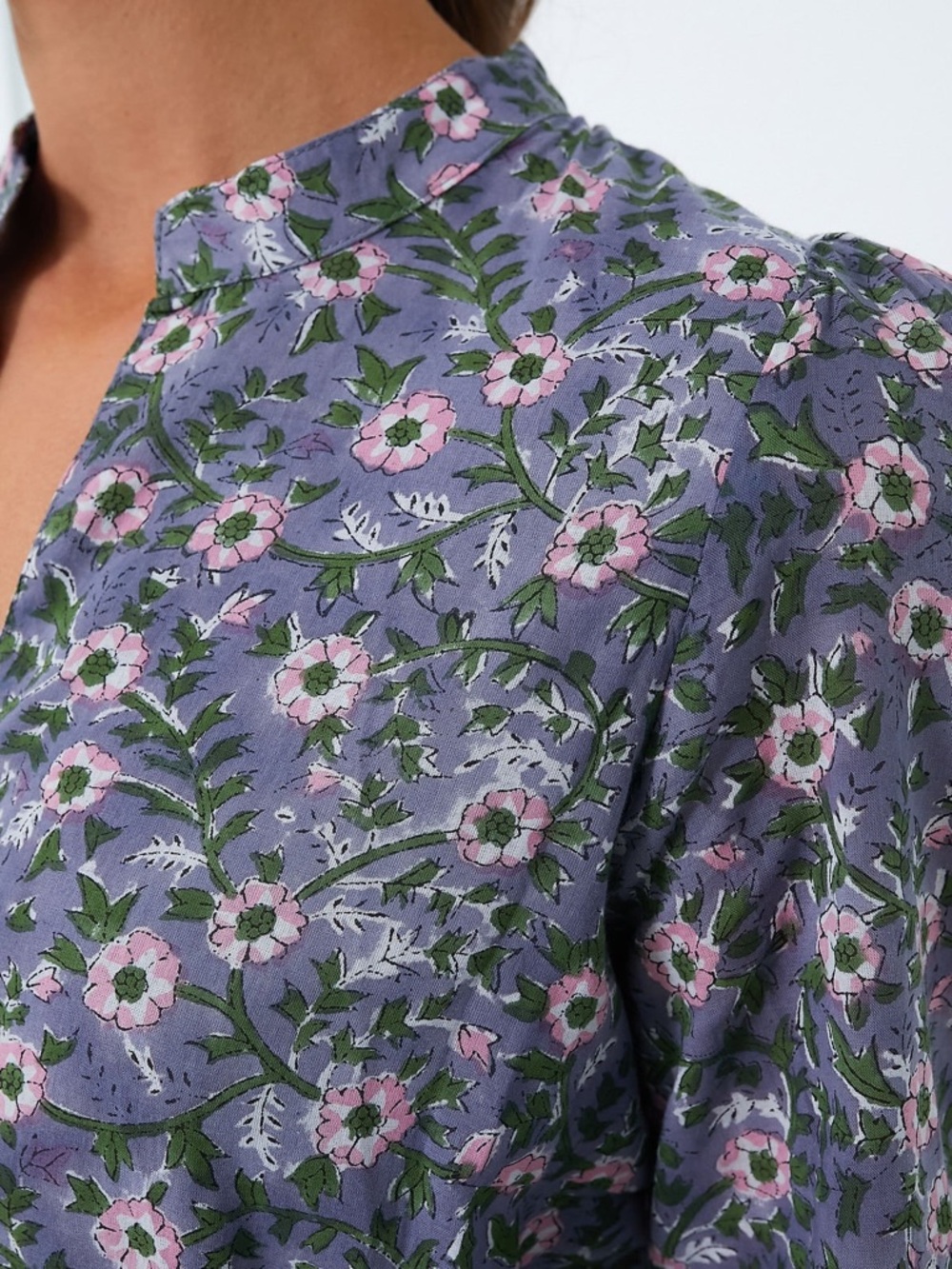 EMERSON FRY india collection midnight wallflower organic frances dress size M - Picture 6 of 16